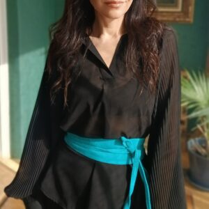 Blusa semitransparente