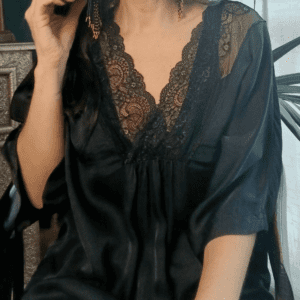 Blusa combinación encaje